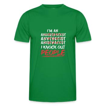 Propofol anesthesia anesthesiology anesthetist - Men's Functional T-Shirt - kelly green - Front - AI Model Male 178 dark (178cm)