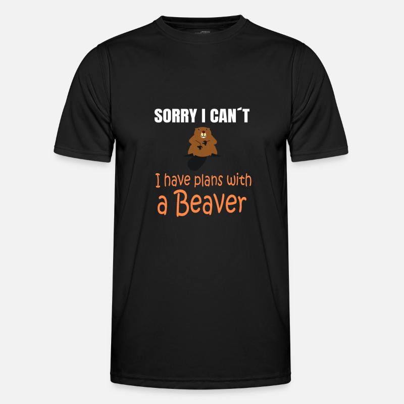 BEAVER BIEBER: Plans with a Beaver Men's Functional T-Shirt
