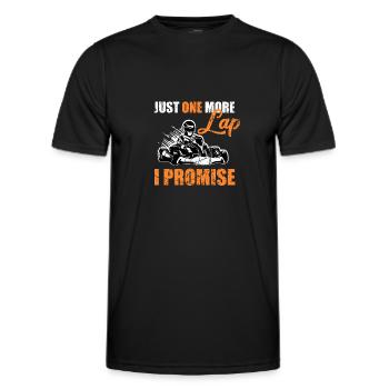 Encore un cadeau de pilote de kart Lap Go Kart - T-shirt sport Homme - noir - Devant - AI Model Male 178 dark (178cm)