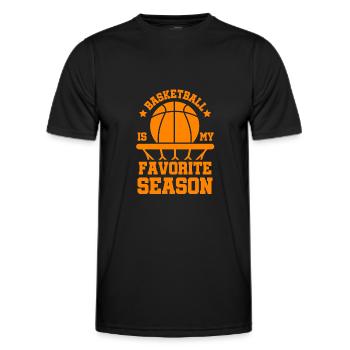 Basketball season - Men's Functional T-Shirt - black - Front - AI Model Male 178 dark (178cm)