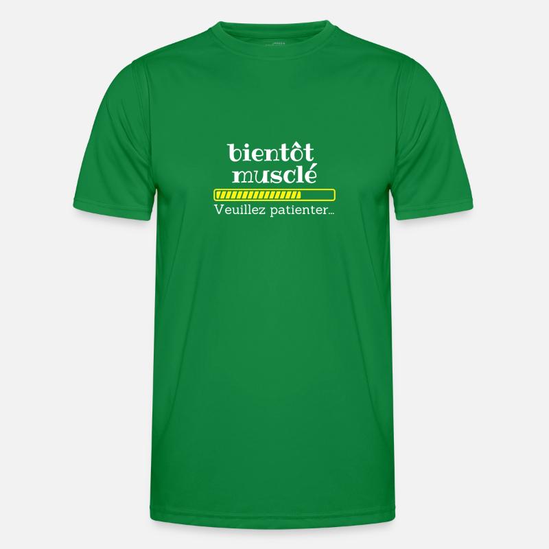 Bientôt musclé T-shirt sport Homme