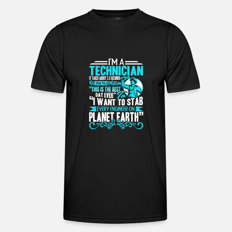 Techniker Ich bin ein Techniker Männer Funktions-T-Shirt