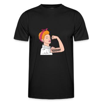 Ergothérapeute Rosie The Riveter - T-shirt sport Homme - noir - Devant - AI Model Male 178 dark (178cm)