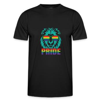 Gay Love Gay Gay Pride Gift Pride - Men's Functional T-Shirt - black - Front - AI Model Male 178 dark (178cm)