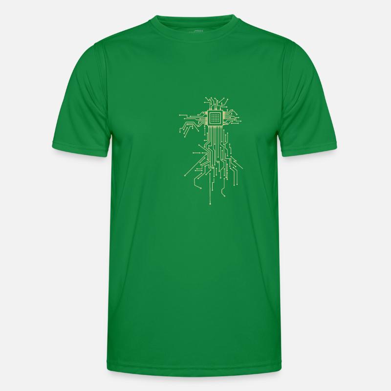 Programmeur de semi-conducteurs de chipset cœur Cyborg T-shirt sport Homme