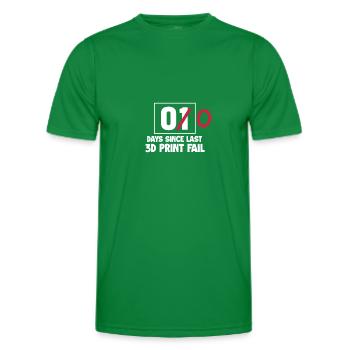 Imprimante 3D - T-shirt sport Homme - vert - Devant - AI Model Male 178 dark (178cm)