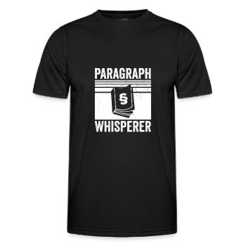 Paragraphen Chuchotement | avocat avocat idée cadeau - T-shirt sport Homme - noir - Devant - AI Model Male 178 dark (178cm)