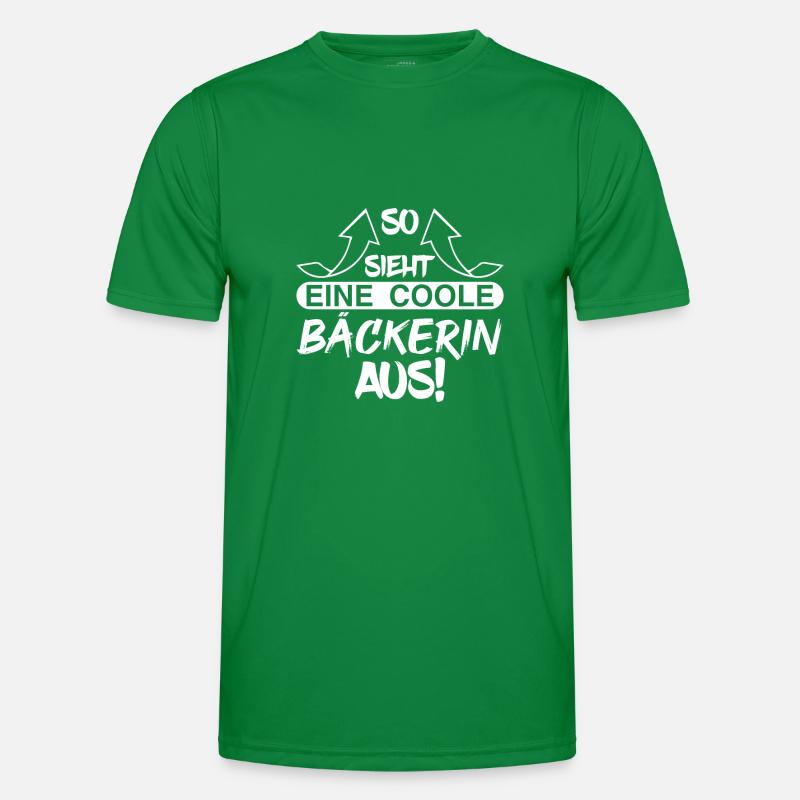 Bäckerin Männer Funktions-T-Shirt