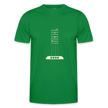 Cadeau d'amant de guitare basse de musicien de frette de guitare basse - T-shirt sport Homme - vert - Devant - AI Model Male 178 dark (178cm)