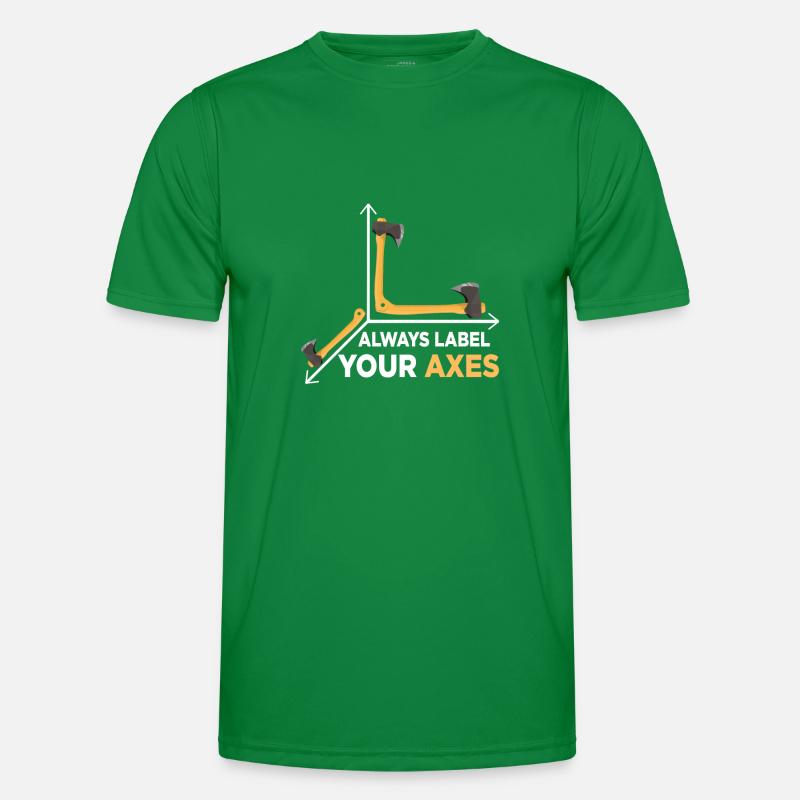 always label your axes Männer Funktions-T-Shirt
