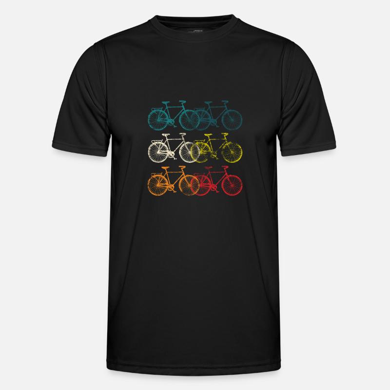 Bicycle bikes retro gift - Men's Functional T-Shirt - black