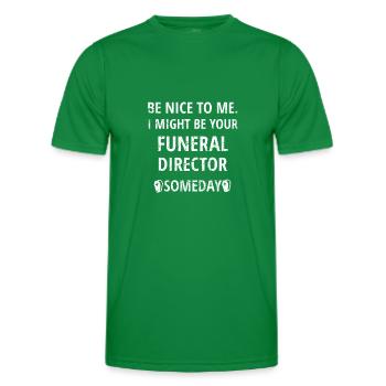 Cadeau Undertaker | pompes funèbres - T-shirt sport Homme - vert - Devant - AI Model Male 178 dark (178cm)