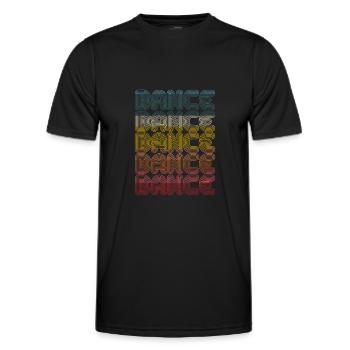 Danse danseuse danseuse danse école de danse - T-shirt sport Homme - noir - Devant - AI Model Male 178 dark (178cm)