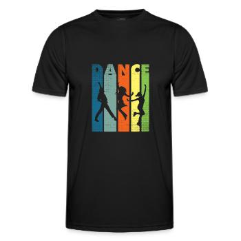 Danse danseuse danseuse danse école de danse - T-shirt sport Homme - noir - Devant - AI Model Male 178 dark (178cm)