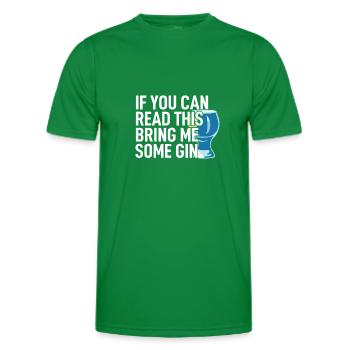 Alkohol saufen - Männer Funktions-T-Shirt - Kelly Green - Vorne - AI Model Male 178 dark (178cm)