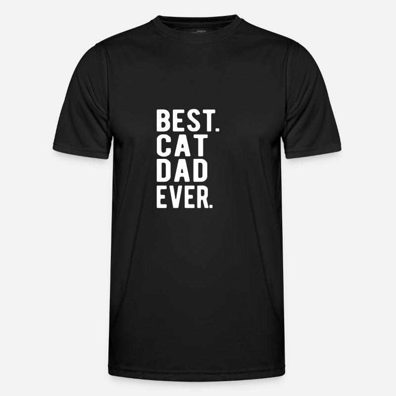 CAT: Best Cat Dad - Men's Functional T-Shirt - black
