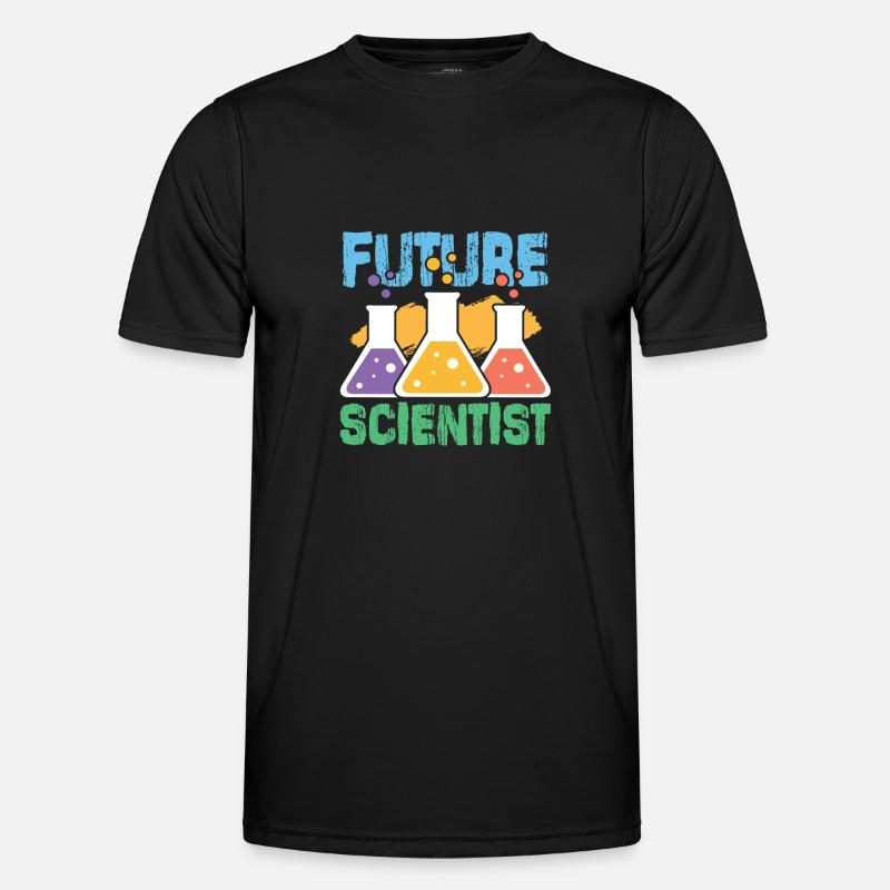 Science science atom - Men's Functional T-Shirt - black