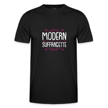 Feministin Frauenrechte Spruch - Männer Funktions-T-Shirt - Schwarz - Vorne - AI Model Male 178 dark (178cm)