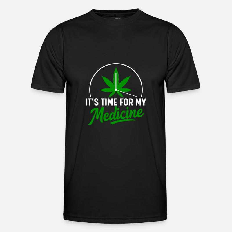 Il est temps pour mon cannabis de cannabis médicinal T-shirt sport Homme