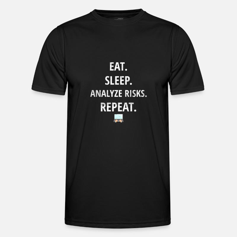 Expert acute actuarial mathematics - Men's Functional T-Shirt - black