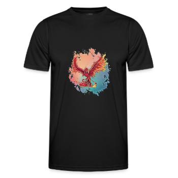 Phoenix - Men's Functional T-Shirt - black - Front - AI Model Male 178 dark (178cm)