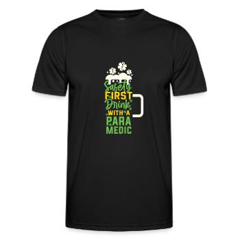 EMT paramedic paramedic - Men's Functional T-Shirt - black - Front - AI Model Male 178 dark (178cm)