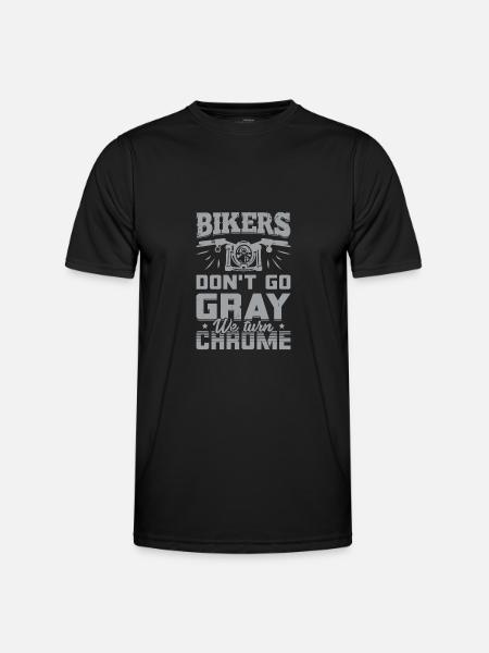 Funny motorcyclist motorbike biker gift - Men's Functional T-Shirt - black