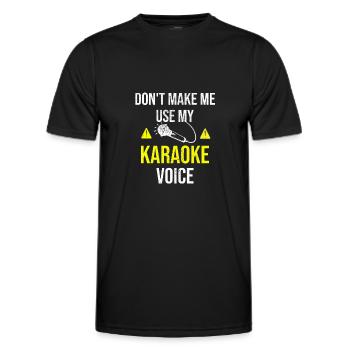 Karaoké cadeau | Karaoké Amateurs Karaoke Party - T-shirt sport Homme - noir - Devant - AI Model Male 178 dark (178cm)