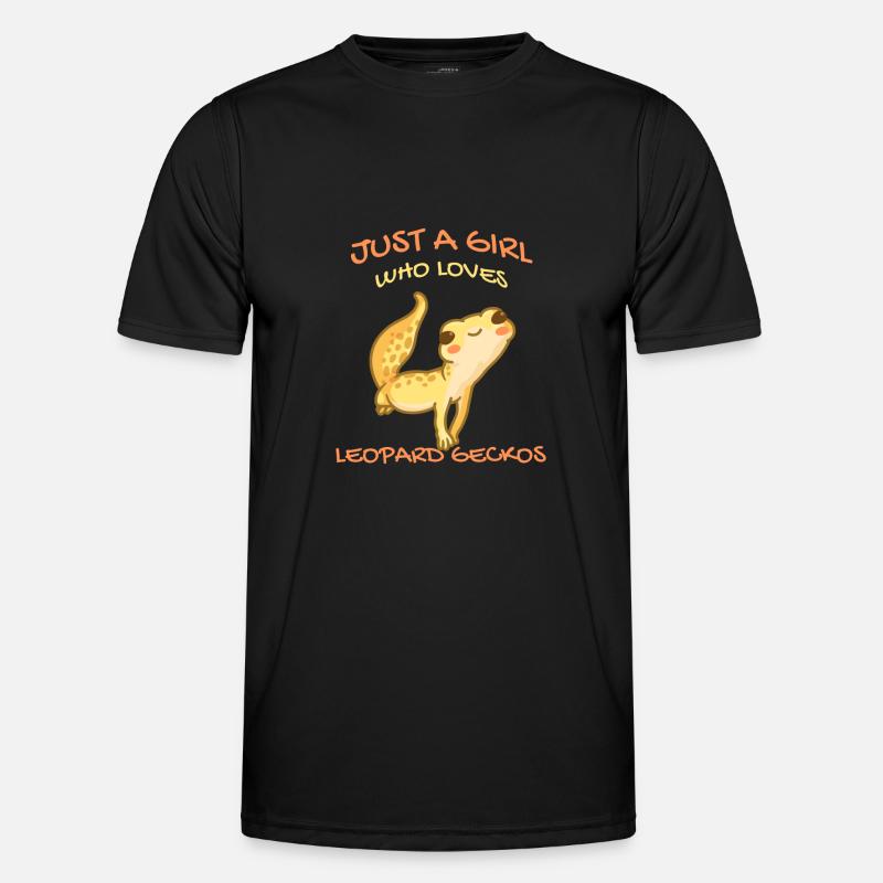 Nur Ein Mädchen, Das Leopard Gecko Gekko Lizard Männer Funktions-T-Shirt