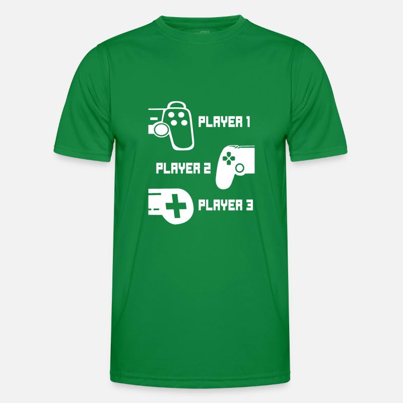 Gaming Player Gamer Controller - Partner Gaming Männer Funktions-T-Shirt