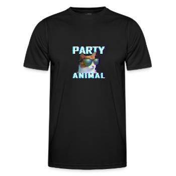 EDM Rave Electro Dubstep Hardstyle - T-shirt sport Homme - noir - Devant - AI Model Male 178 dark (178cm)