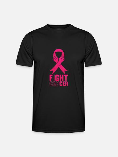 Fight Cancer Cancer Fights Disease - Men's Functional T-Shirt - black