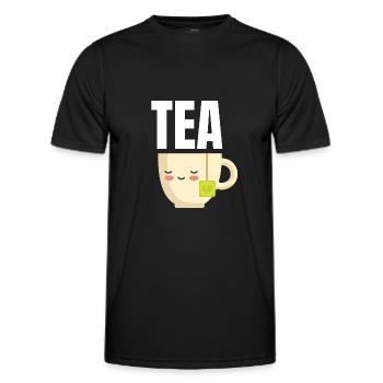Tee - Männer Funktions-T-Shirt - Schwarz - Vorne - AI Model Male 178 dark (178cm)