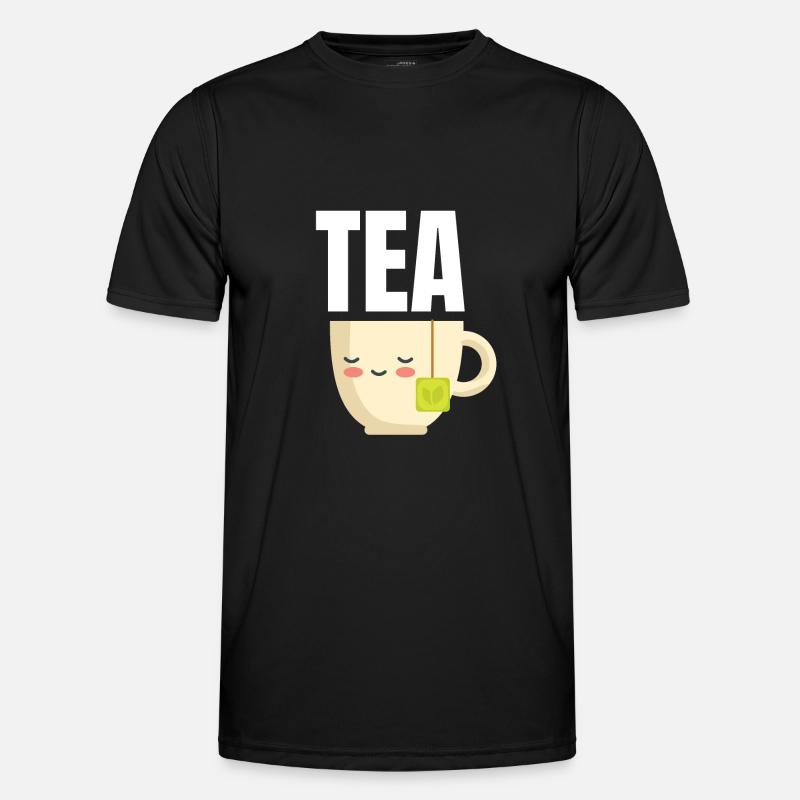 Tee - Männer Funktions-T-Shirt - Schwarz