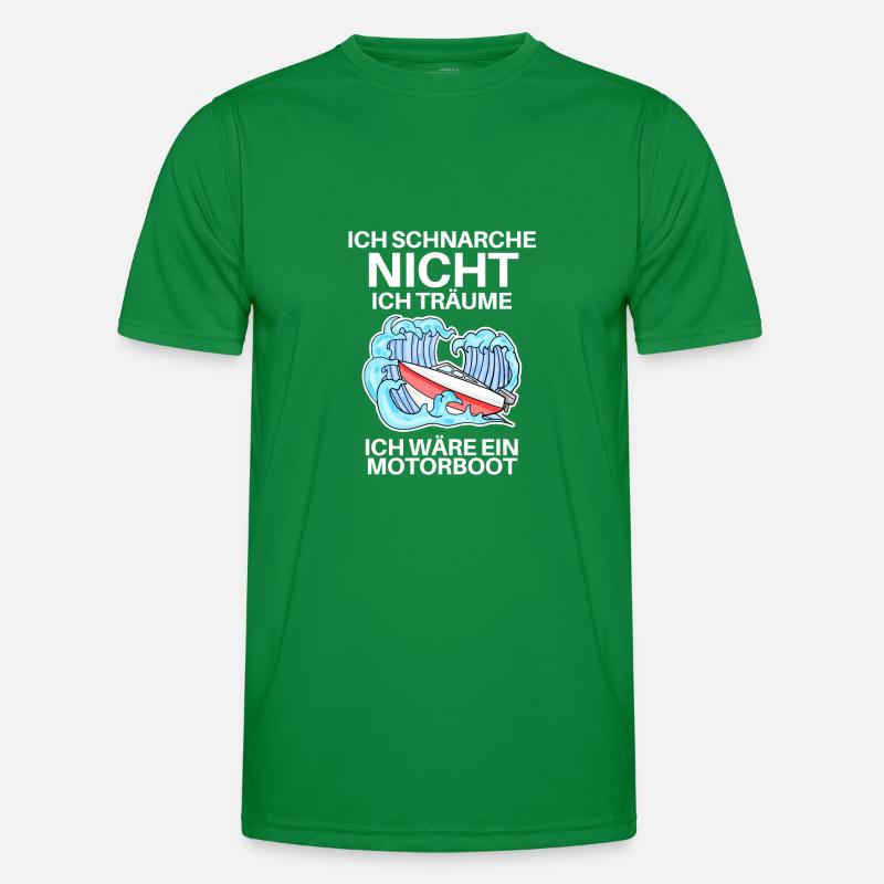 Motorboot Boote Boot Männer Funktions-T-Shirt