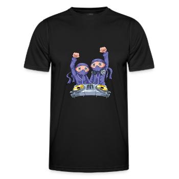 Dj Für Disc Jockey Mischpult Techno Rave - Männer Funktions-T-Shirt - Schwarz - Vorne - AI Model Male 178 dark (178cm)