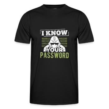 Cyber hacker drudge botnet wardrivers spammers - T-shirt sport Homme - noir - Devant - AI Model Male 178 dark (178cm)