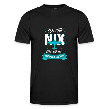 RC Model Design for a RC Model Maker - Men's Functional T-Shirt - black - Front - AI Model Male 178 dark (178cm)