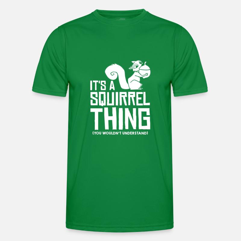 Eichhörnchen Lustig Hörnchen Grauhörnchen Männer Funktions-T-Shirt