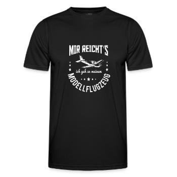 RC Model Design for a RC Model Maker - Men's Functional T-Shirt - black - Front - AI Model Male 178 dark (178cm)