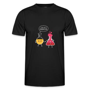 Chemistry Gifts for a Chemistry Fan - Men's Functional T-Shirt - black - Front - AI Model Male 178 dark (178cm)