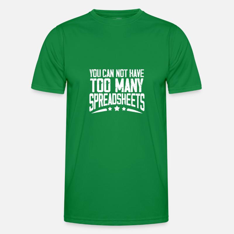 Spreadsheet Legend Table Accountant Controller Men's Functional T-Shirt