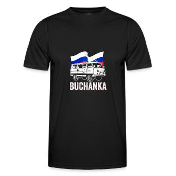 UAZ Buchanka SUV Russia - Men's Functional T-Shirt - black - Front - AI Model Male 178 dark (178cm)