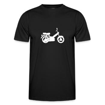 Mobylette Cyclomoteur Mobylette Passionné de mobylette - T-shirt sport Homme - noir - Devant - AI Model Male 178 dark (178cm)