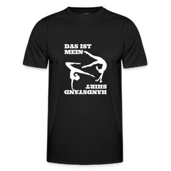 Gymnastik Bodenturnen Handstand Sportlehrer Turner - Männer Funktions-T-Shirt - Schwarz - Vorne - AI Model Male 178 dark (178cm)