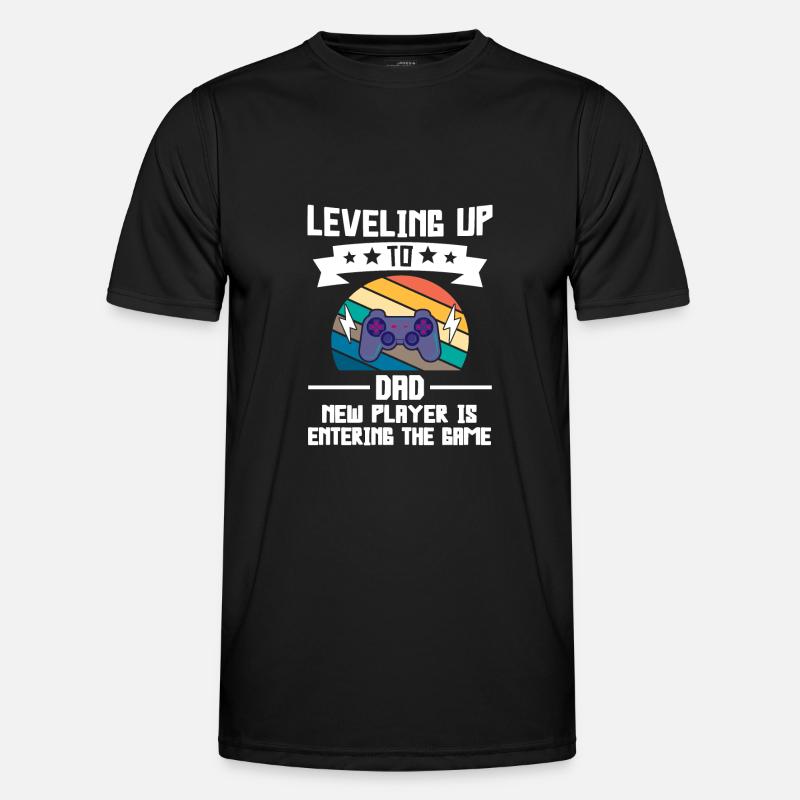 Dad's Dad Dad Gift - Men's Functional T-Shirt - black