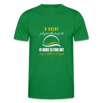 Physiothérapie Physio massage - T-shirt sport Homme - vert - Devant - AI Model Male 178 dark (178cm)