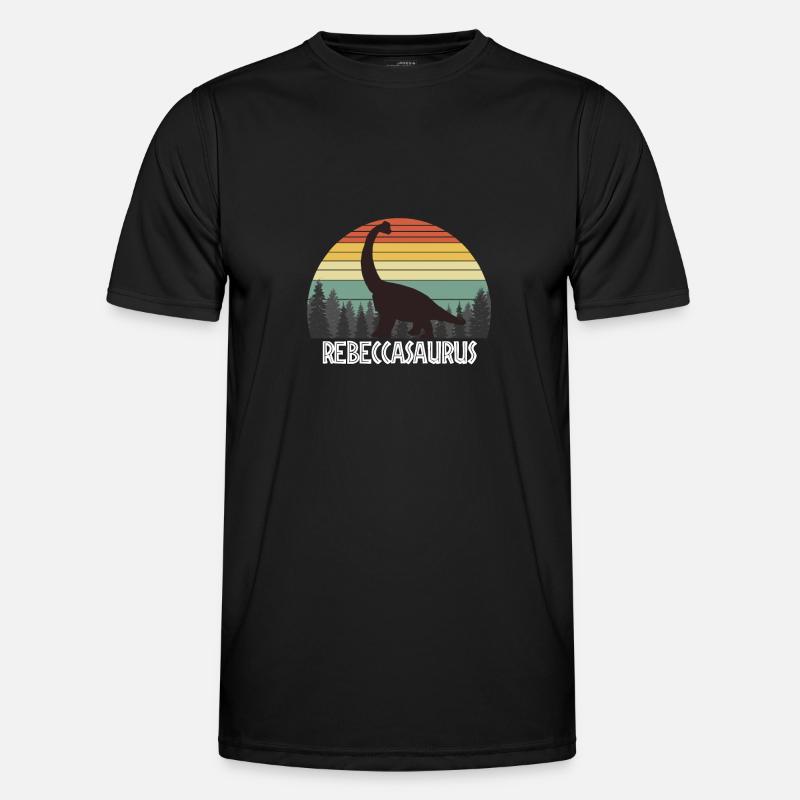 REBECCASAURUS REBECCA SAURUS REBECCA DINOSAUR - Men's Functional T-Shirt - black
