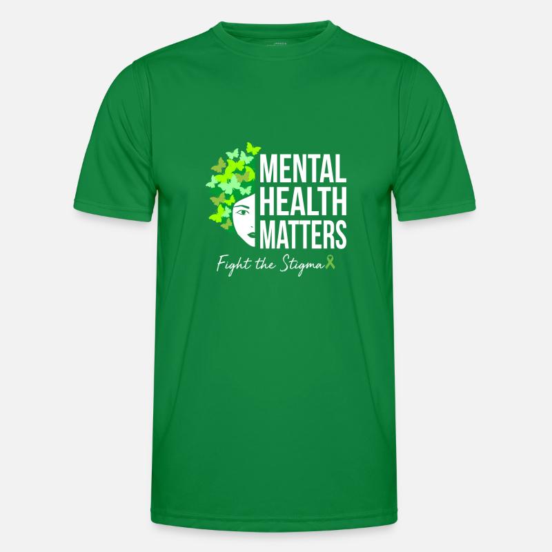 Bekämpfe Das Stigma Mentale Gesundheit ist Wichtig Männer Funktions-T-Shirt