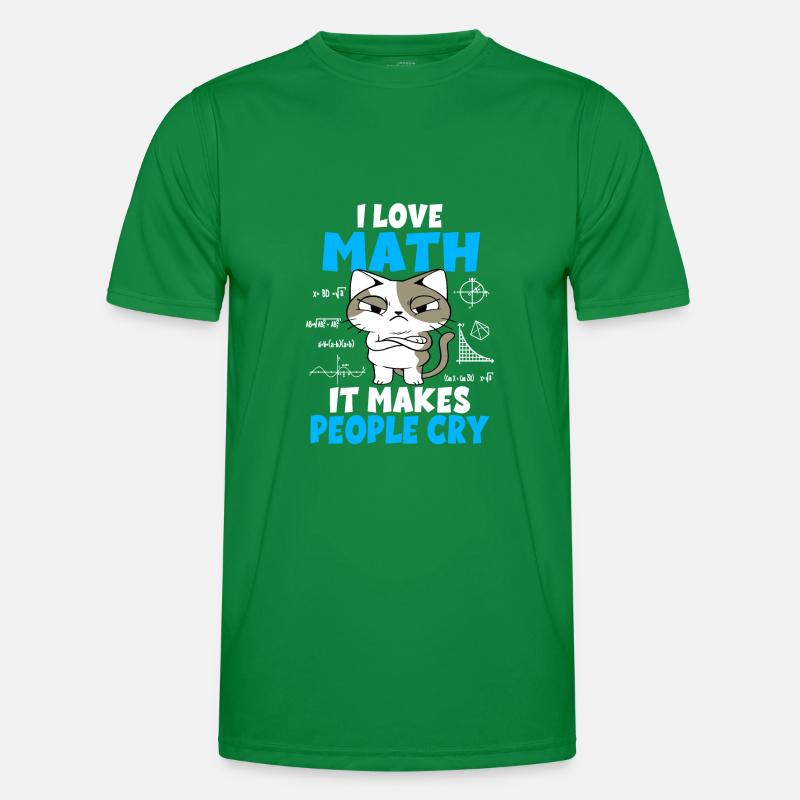 Mathematics Students Math Teacher Cats Gift Men's Functional T-Shirt